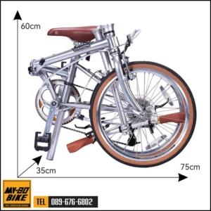 Dahon Boardwalk D10 สีเงิน ตอนพับ